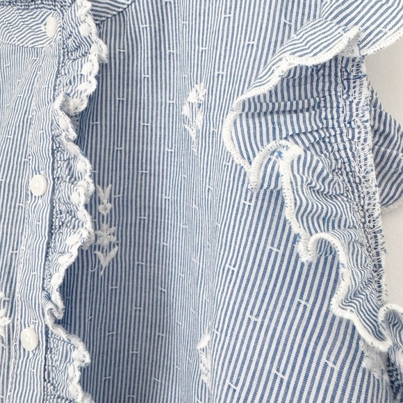 TALBOTS Blue and White Button Down Shirt - Picture 3 of 3